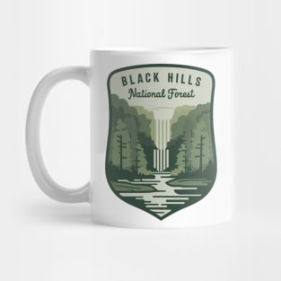 Black Hills National Forest Waterfall Emblem Mug